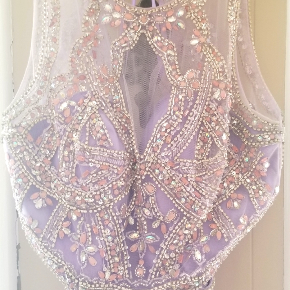 Size 8 long lilac formal dress